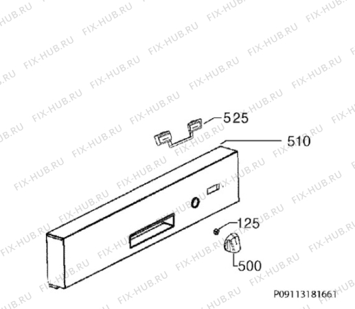 Схема №10 F34500IM0 с изображением Микромодуль для посудомойки Aeg 973911529143001